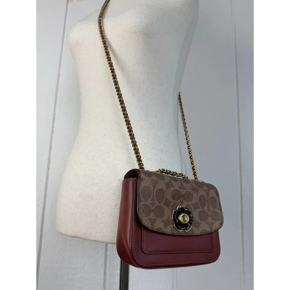 Coach Women's Coated Canvas Signature Madison Shoulder Bag - Tan Rust